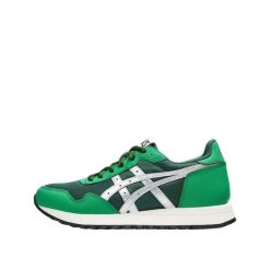 Buty ASICS Tiger Runner II Zielony/Srebrny. Szare obuwie sportowe damskie Asics, bez wzorów, z materiału, do biegania, asics tiger. Za 453.30 zł.
