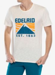 Koszulka bawełniana męska Edelrid Highball T-Shirt IV. Brązowe t-shirty męskie EDELRID, na lato, m, bez wzorów, z bawełny, bez kołnierzyka. Za 130.79 zł.
