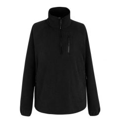 Polarowy Top Damski Krótki Suwak Frankie. Czarne bluzy sportowe damskie Regatta, bez wzorów, z polaru, bez kaptura, trekkingowe. Za 91.99 zł.