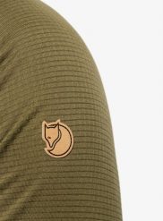 Bluza polarowa męska Fjallraven Abisko Lite Fleece Half Zip. Zielone bluzy męskie Fjällräven, m, bez wzorów, z materiału, bez kaptura. Za 389.39 zł.