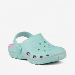 Chodaki dziecięce Coqui. Czerwone buty sportowe dziewczęce Coqui, bez wzorów, bez zapięcia. Za 132.99 zł.