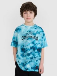 4F T-shirt oversize z nadrukiem chłopięcy - multikolor 152 (11-12 lat). T-shirty dla chłopców 4f, bez wzorów, z bawełny, bez ramiączek. W wyprzedaży za 39.99 zł.
