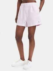 Polo Ralph Lauren Szorty materiałowe 211A12950007 Różowy jasny Relaxed Fit. Czerwone szorty damskie Polo Ralph Lauren, xs, bez wzorów, ze lnu. Za 769.99 zł.
