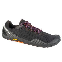 Buty do biegania damskie, l Vapor Glove 6. Czarne obuwie sportowe damskie Merrell, bez wzorów, z gumy, do biegania. Za 449.99 zł.