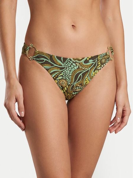 Guess Dół od bikini E6GO24 MC04R Zielony. Zielone bikini damskie Guess, m, z aplikacjami. Za 156.99 zł.