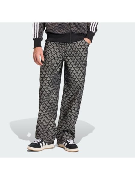 Adidas Jeansy Monogram KC6380 Szary Loose Fit. Szare jeansy męskie Adidas. Za 260.99 zł.