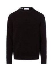 Selected sweter z dzianiny - SLHRoss Mężczyźni Bawełna czarny, XXL. Czarne swetry przez głowę męskie Selected, m, bez wzorów, z bawełny, bez kołnierzyka. Za 249.95 zł.