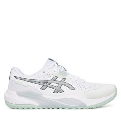 Buty do tenisa Asics. Białe buty sportowe męskie Asics, bez zapięcia, tenisowe. Za 459.99 zł.