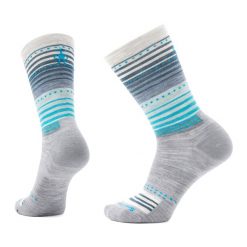 Skarpety trekkingowe Smartwool Everyday Stitch Stripe Crew. Szare skarpety damskie Smartwool, bez wzorów. Za 94.99 zł.