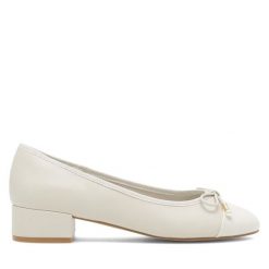 Baleriny Nine West. Brązowe baleriny damskie Nine West, bez wzorów, bez obcasa. Za 119.99 zł.