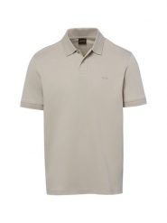 BOSS Orange koszulka polo - Pe_Interlock Mężczyźni Bawełna szary, S. Pomarańczowe koszulki polo męskie Boss Orange, m, bez wzorów, z bawełny, bez kołnierzyka, bez ramiączek. Za 379.95 zł.