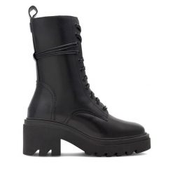 Trapery GINO ROSSI. Czarne śniegowce i trapery damskie Gino Rossi. Za 379.99 zł.