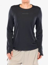 Bluza do biegania damska Inov-8 Airlite Pro Long Sleeve T-Shirt. Czarne bluzy sportowe damskie Inov-8, m, bez wzorów, z materiału, bez kaptura, do biegania. Za 324.49 zł.