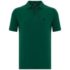 Jimmy Sanders Koszulka Polo Męska Xl Ciemnozielona. Szare koszulki polo męskie Jimmy Sanders, m, bez wzorów, bez ramiączek. Za 119.00 zł.