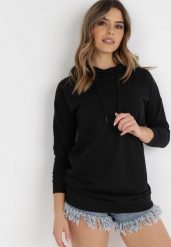 Czarna Bluza Antyne. Czarne bluzy damskie Born2be, s, z aplikacjami, bez kaptura. Za 74.99 zł.