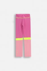 Legginsy do gimnastyki dla dzieci WL6 różowe. Czerwone legginsy dla dziewczynek LEMON explore, bez wzorów, z dresówki, długie. Za 59.90 zł.