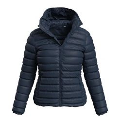 Kurtka Ocieplana Damska Lux. Czarne kurtki damskie Stedman, xl, bez wzorów, z puchu, bez kaptura. Za 411.99 zł.