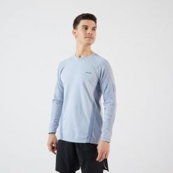 Koszulka do tenisa długi rękaw męska Artengo Thermic. Czarne bluzy męskie ARTENGO, m, bez wzorów, z elastanu, bez kaptura. Za 79.99 zł.