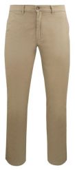 Męskie, Bawełniane Spodnie Typu Chinos - Victorio - Jasny Camel. Brązowe spodnie materiałowe męskie Victorio, m, bez wzorów, z bawełny. Za 269.00 zł.