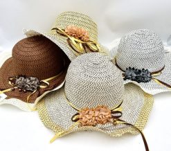 S.Barski kapelusz damski KWIAT I KORALIKI SN41862. Czapki i kapelusze damskie S.BARSKI, bez wzorów. Za 21.79 zł.