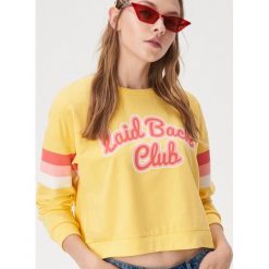 Bluza z kolorowym nadrukiem - Żółty. Bluzy damskie Sinsay. Za 39.99 zł.