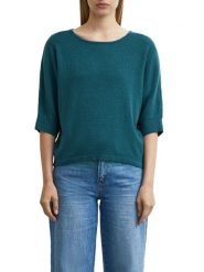 Comma bluzka z dzianiny Kobiety niebieski, M. Niebieskie bluzki damskie comma, m, bez wzorów, z dzianiny, bez kołnierzyka, bez ramiączek. Za 299.95 zł.