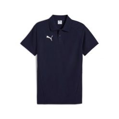 Polo Puma Evostripe. Niebieskie koszulki polo męskie Puma, bez wzorów, sportowe, bez ramiączek. Za 232.00 zł.