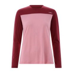 Sweter damski CMP Kildar. Czerwone swetry damskie CMP, xl, bez wzorów, z materiału, bez kołnierzyka, bez ramiączek, długie, bez kaptura. Za 253.00 zł.