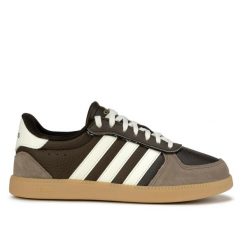 Buty damskie sportowe do chodzenia Adidas BREAKNET SLEEK. Brązowe obuwie sportowe damskie Adidas, bez wzorów, z gumy, trekkingowe. Za 259.00 zł.