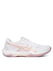 Asics Buty halowe Gel-Rocket 12 1072A119 Biały. Białe obuwie sportowe damskie Asics, bez wzorów, ze skóry. Za 329.99 zł.