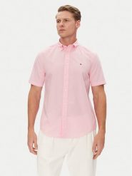 Tommy Hilfiger Koszula MW0MW37584 Różowy Regular Fit. Czerwone koszule męskie Tommy Hilfiger, m, bez wzorów, z bawełny, bez kołnierzyka, bez ramiączek. Za 219.99 zł.