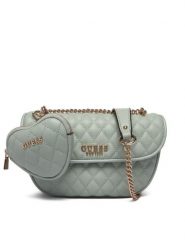 Guess Torebka Atabey HWQG98 94210 Niebieski. Niebieskie torebki do ręki damskie Guess, z aplikacjami, ze skóry, bez dodatków. Za 589.99 zł.