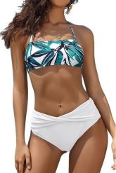 Sefa Verlag STRÓJ KĄPIELOWY DAMSKI SHEKINI BIKINI WHITE TURQUOISE AM1634 R.S. Białe bikini damskie Sefa Verlag, s, bez wzorów. Za 68.59 zł.