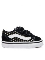 Vans Tenisówki Old Skool V VN000EE1G581 Czarny. Czarne trampki i tenisówki dziewczęce Vans, bez wzorów, ze skóry, bez zapięcia. Za 189.99 zł.