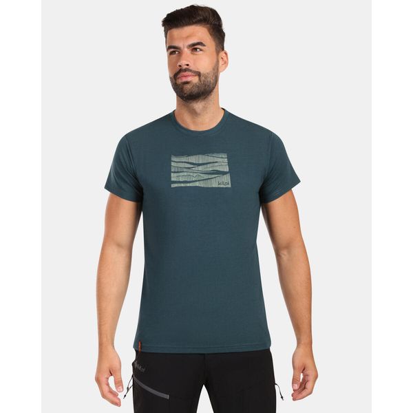 Męska koszulka funkcjonalna Kilpi DIXIE-M. Zielone koszulki sportowe męskie Kilpi, m, bez wzorów, bez kołnierzyka, bez ramiączek, trekkingowe. Za 112.21 zł.