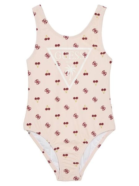 Guess Strój kąpielowy J5GZ47 MC052 Beżowy. Brązowe stroje kąpielowe dla dziewczynek Guess, z aplikacjami, z syntetyku. Za 249.99 zł.