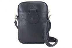 Listonoszka etui skórzane Barberini's czarna 887-1. Czarne torebki shopper damskie Barberinis, bez wzorów, ze skóry, na ramię, małe, bez dodatków. Za 119.99 zł.