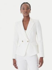 Rinascimento Marynarka CFC0128643003 Biały Regular Fit. Białe żakiety damskie Rinascimento, xs, bez wzorów, z syntetyku. Za 749.99 zł.