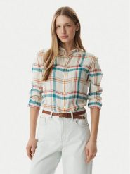 Polo Ralph Lauren Koszula 211970733501 Kremowy Classic Fit. Białe bluzki damskie Polo Ralph Lauren, xl, bez wzorów, ze lnu, bez kołnierzyka, bez ramiączek. Za 859.99 zł.