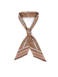 Guess Apaszka AW5681 POL03 Brązowy jasny. Brązowe czapki i kapelusze damskie Guess, z aplikacjami, z poliesteru. Za 114.99 zł.