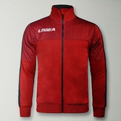 Kurtka Junior Aktywności Outdoor Czerwono-Ciemnoszara. Czerwone kurtki męskie Legea, m, bez wzorów, outdoorowe. Za 72.00 zł.