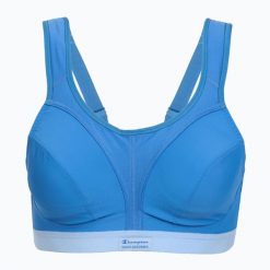 Biustonosz treningowy Shock Absorber Active D+ Classic. Niebieskie biustonosze Shock Absorber, bez wzorów, z elastanu. Za 189.99 zł.