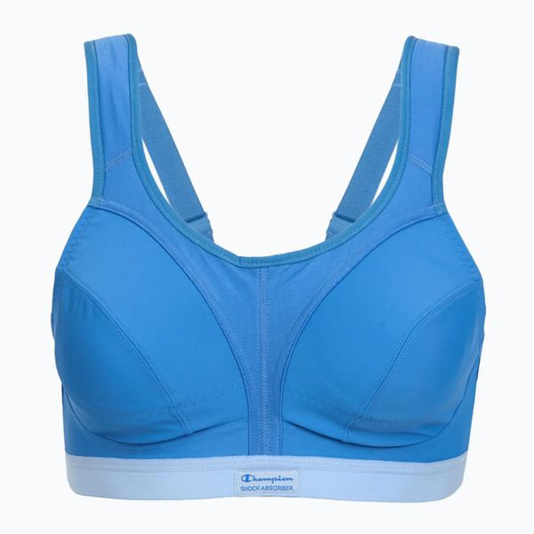 Biustonosz treningowy Shock Absorber Active D+ Classic. Niebieskie biustonosze Shock Absorber, bez wzorów, z elastanu. Za 161.49 zł.