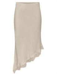 ONLY Spódnica midi Faraya 15380116 Kremowy Slim Fit. Białe spódnice damskie Only, s, bez wzorów, z syntetyku, midi. Za 149.99 zł.