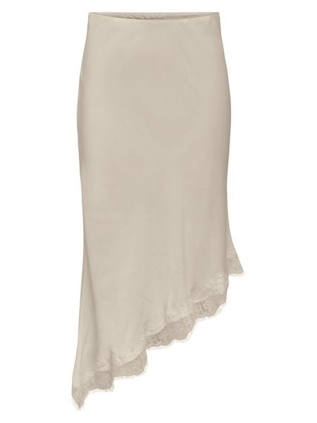 ONLY Spódnica midi Faraya 15380116 Kremowy Slim Fit. Białe spódnice damskie Only, l, bez wzorów, midi. Za 149.99 zł.
