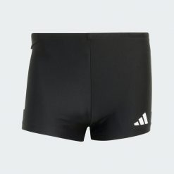 Bokserki 3-Stripes Swim 2-Inch. Białe kąpielówki męskie Adidas, l, bez wzorów, z elastanu, do pływania. Za 149.00 zł.