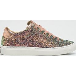 Skechers - Buty. Szare obuwie sportowe damskie Skechers, z materiału. W wyprzedaży za 259.90 zł.