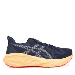 Buty do biegania Asics. Niebieskie buty sportowe męskie Asics, bez zapięcia, do biegania. Za 679.99 zł.