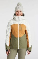 Kurtka zimowa na narty i snowboard damska O'Neill Carbonite 10K/10K. Brązowe kurtki damskie O'Neill, na lato, m, bez wzorów, z materiału, z kapturem, narciarskie. Za 399.00 zł.