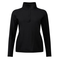 Kurtka narciarska 1/4 Zip damska Rossignol Stretch. Czarne kurtki snowboardowe damskie Rossignol, l, bez wzorów, z polaru, długie, bez kaptura, narciarskie. Za 348.25 zł.